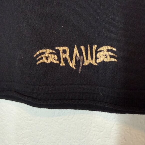Raw 7 Vintage Cashmere Sweater Dragon Black Retro Medium - Picture 6 of 9